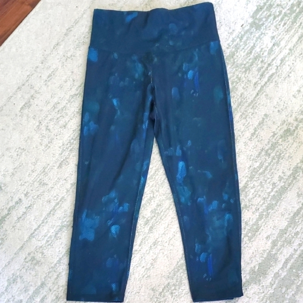 Champion Women's Black and Blue Leggings